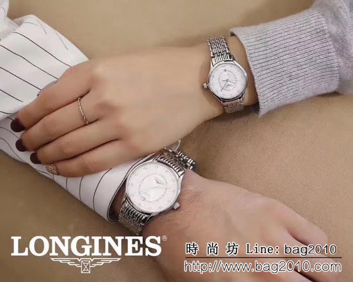 LONGINES浪琴 銷量冠軍 精緻情侶對表 WSS2435